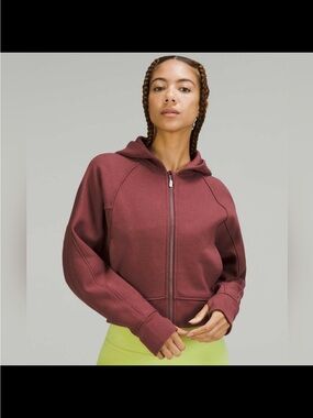 Lululemon Thick Fleece Zip Hoodie Smoky Red